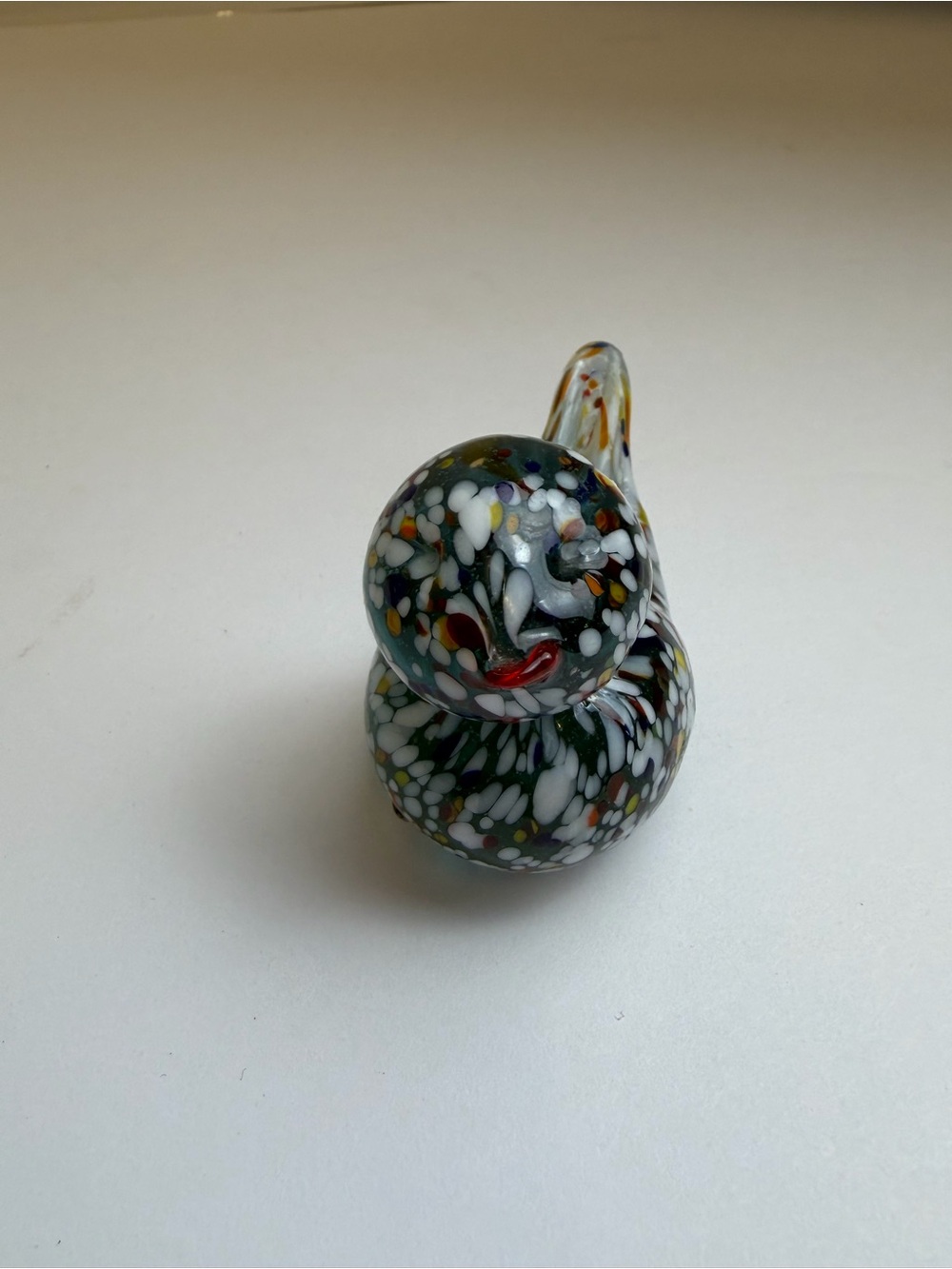 Decorative Multicolor Glass Small Pet Hideaway - No Brand